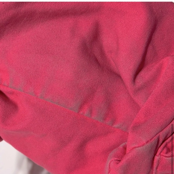 5/$25 Aeropostale Pink Canvas With Cream Crochet Backpack - Picture 7 of 15